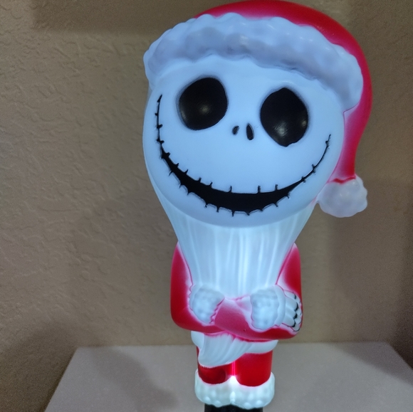 Disney Holiday Jack Skellington Lighted Yard Decor Christmas Santa